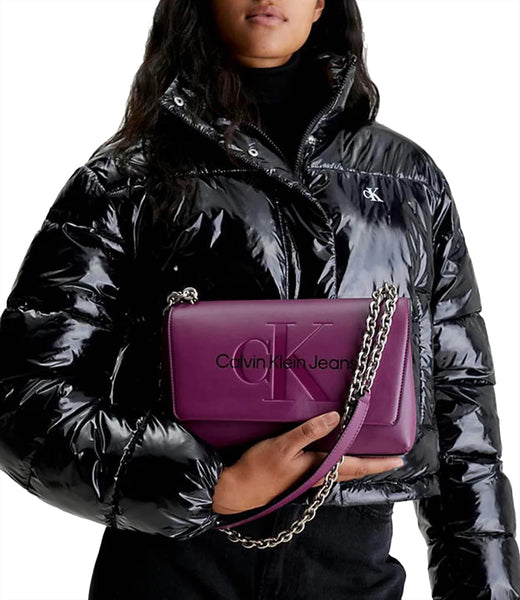 CALVIN KLEIN JEANS - Borsa donna con tracolla monogram - K60K611227BDS -  nero