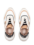 A. SMITH D Sneakers marble woman white camel B.CO/COGNAC