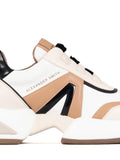 A. SMITH D Sneakers marble woman white camel B.CO/COGNAC