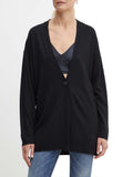 AX ARMANI D Cardigan media lunghezza nero