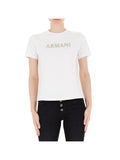 AX ARMANI D T-shirt basic con logo bianco