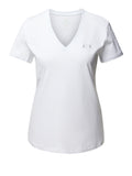 AX ARMANI D T-shirt basic a v con logo bianco