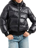 AX ARMANI D Piumino puffer cappuccio nero