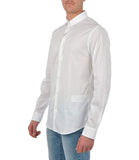 AX ARMANI U Camicia basic logo bianco