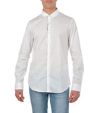 AX ARMANI U Camicia basic logo bianco