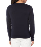 AX ARMANI U Magflioncino a v basic con logo NAVY