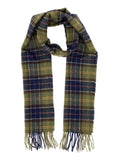 BARBOUR U Sciarpa tartan lambswool verde