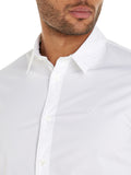 CK J U COL Camicia basic slim stretch bianco