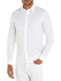 CK J U COL Camicia basic slim stretch bianco