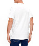 CK J U PRE T-shirt girocollo basic embro badge con piccolo logo bianco