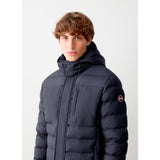 COLMAR OR. U Piumino cappuccio trapuntato con tasconi NAVY