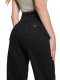 GUESS A D COL Pantalone Dakota vita alta nero