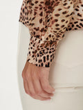 GUESS A D PRE Blusa manica lunga Brigitte bowed ANIMALIER