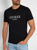 GUESS A U PRE T-shirt iridescent nero