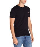 GUESS A U COL T-shirt basic core blu