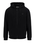 GUESS ATH U COL Felpa zip e cappuccio Aldwin nero