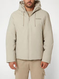 GUESS ATH U COL Giubbotto tecnico con cappuccio beige