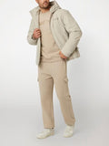 GUESS ATH U COL Giubbotto tecnico con cappuccio beige