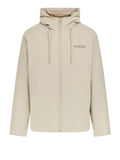 GUESS ATH U COL Giubbotto tecnico con cappuccio beige