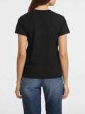 GUESS J D COL T-shirt regular mini triangle nero