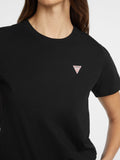 GUESS J D COL T-shirt regular mini triangle nero