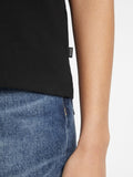 GUESS J D COL T-shirt regular mini triangle nero