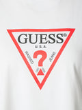 GUESS J D COL T-shirt boxy iconic bianco