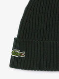 LACOSTE U Cappello a costine con logo coccodrillo antracite