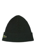 LACOSTE U Cappello a costine con logo coccodrillo antracite