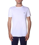 LACOSTE U T-shirt in pima cotton basic bianco