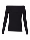 LIU JO 3.0 Maglioncino con scollo off the shoulder nero