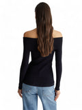 LIU JO 3.0 Maglioncino con scollo off the shoulder nero