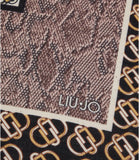 LIU JO SOFT ACC1 Foulard stampa fantasia nero