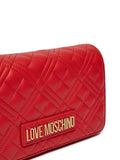 LOVE MOSCHINO COL Tracollina trapuntata logo rosso