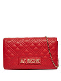 LOVE MOSCHINO COL Tracollina trapuntata logo rosso