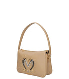 LOVE MOSCHINO COL Borsa a spalla con logo CREMA