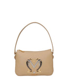 LOVE MOSCHINO COL Borsa a spalla con logo CREMA