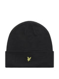 LYLE & SCOTT U Zuccotto beanie con logo nero