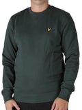 LYLE & SCOTT U Felpa basic girocollo con logo verde