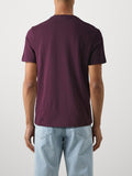 LYLE & SCOTT U T-shirt basic con logo BORGOGNA