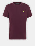 LYLE & SCOTT U T-shirt basic con logo BORGOGNA