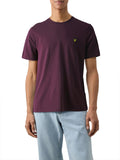 LYLE & SCOTT U T-shirt basic con logo BORGOGNA