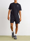 NEW BALANCE U T-shirt piccolo logo nero