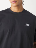 NEW BALANCE U T-shirt piccolo logo nero