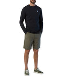 NORTH SAILS U T-shirt manica lunga basic con piccolo logo NAVY