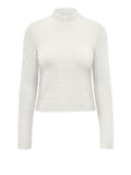 ONLY Pullover morbido collo alto bianco