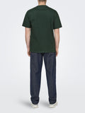 ONLY&SONS T-shirt basic Fred life relaxed fit petrolio