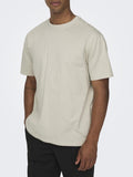 ONLY&SONS T-shirt basic Fred life relaxed fit beige