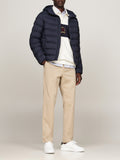 TOMMY H U COL Piumino mid weight hooded blu