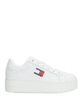 TOMMY J D CAL Sneakers flatfform bianco